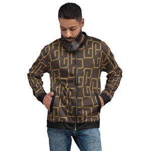 Unisex Brown Bomber Jacket