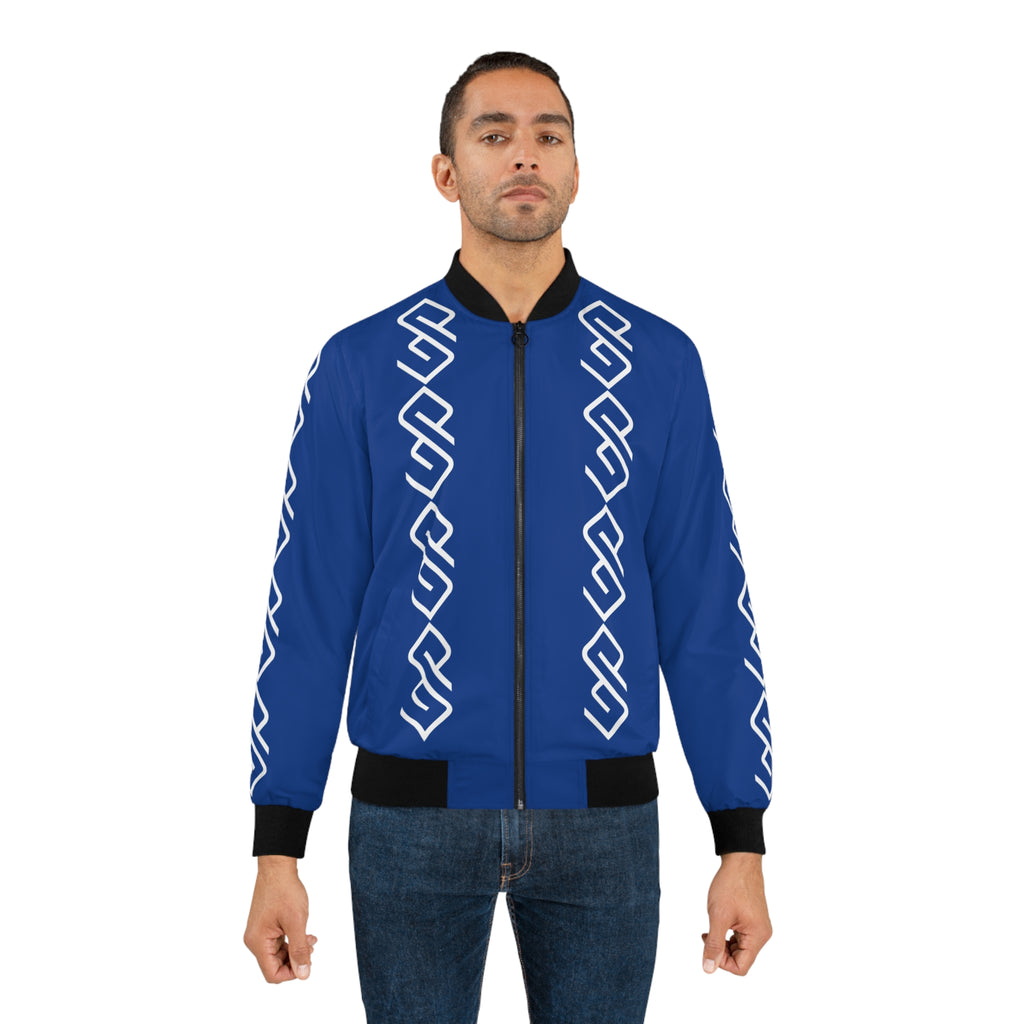 GYMPOLO Men's Bomber Jacket - Blue