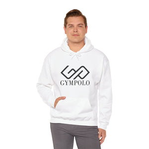 GYMPOLO Unisex Heavy Blend Hooded Sweatshirt - White Color
