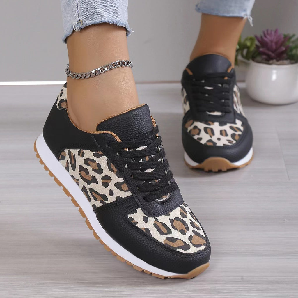 Leopard Sneakers Black