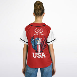 GYMPOLO Baseball Jersey - Red