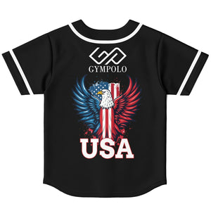 GYMPOLO Baseball Jersey - Black