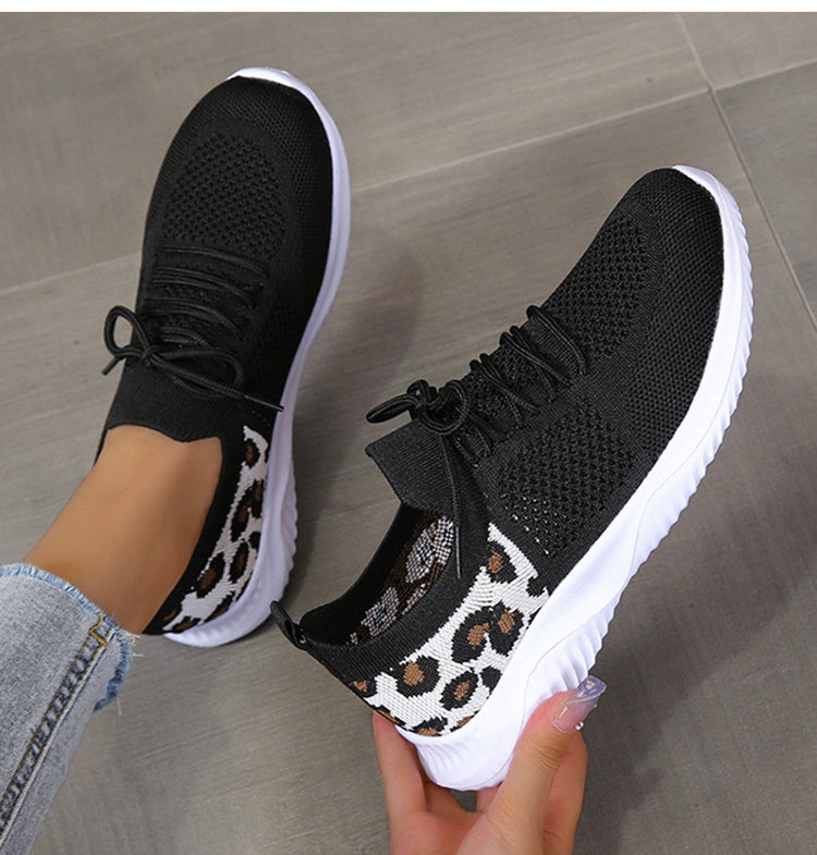 Leopard Sneakers Lace up