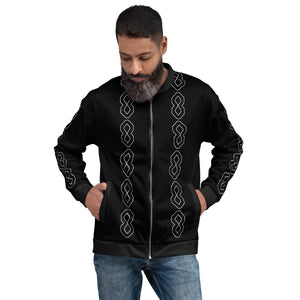 Unisex Black Bomber Jacket