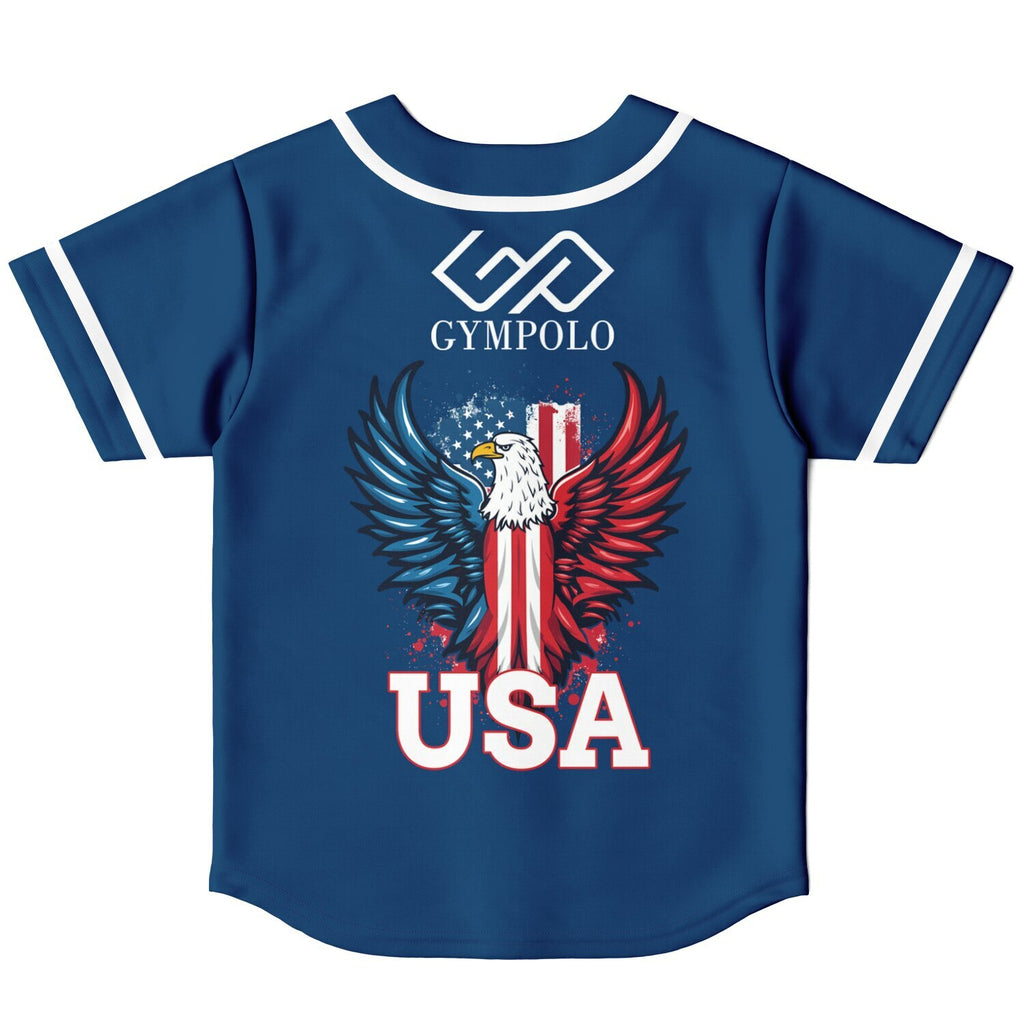 GYMPOLO Baseball Jersey - Blue