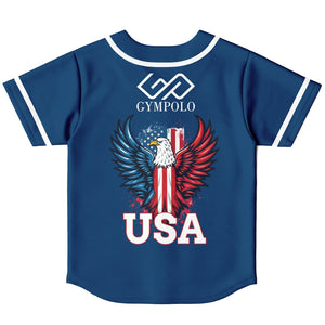 GYMPOLO Baseball Jersey - Blue