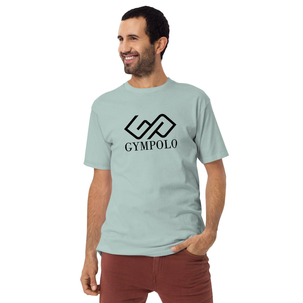 GYMPOLO Men’s premium heavyweight tee-GYMPOLO.COM