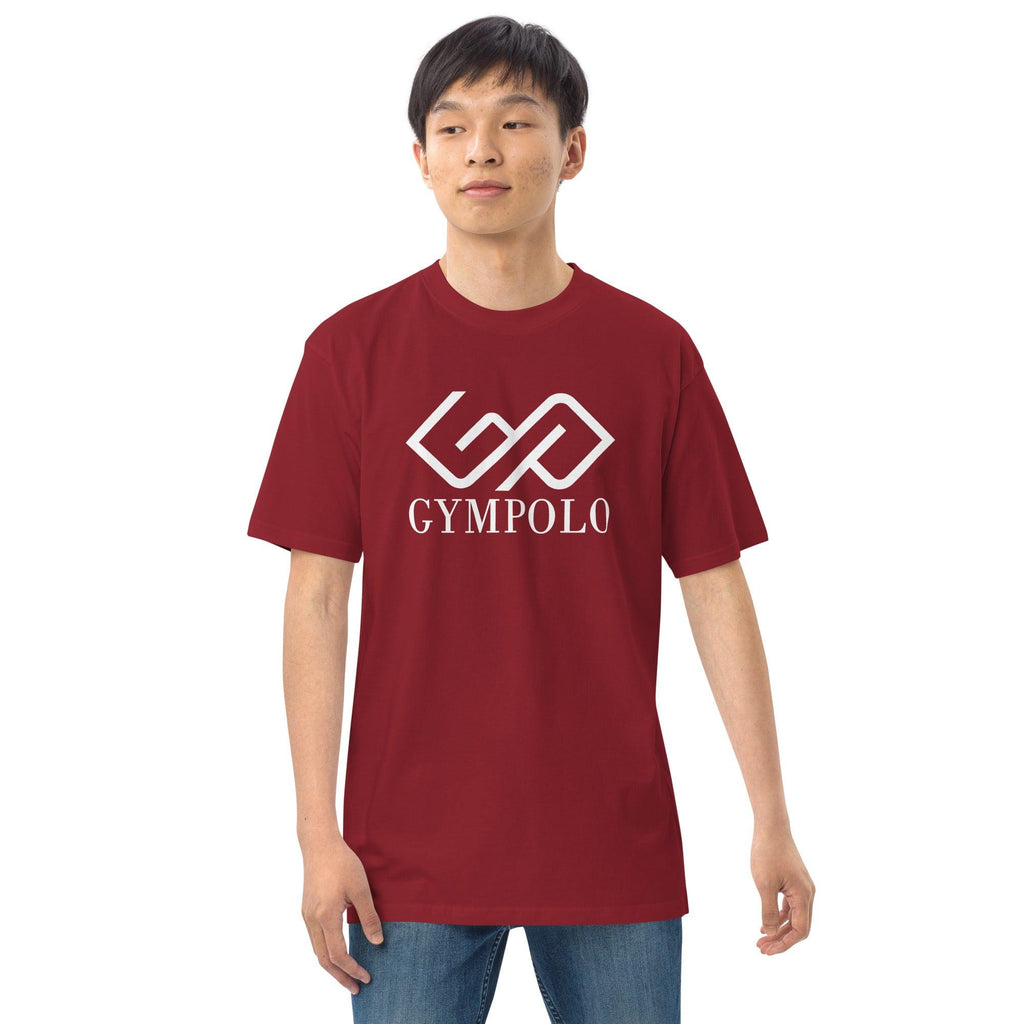 GYMPOLO Men’s premium heavyweight tee-GYMPOLO.COM