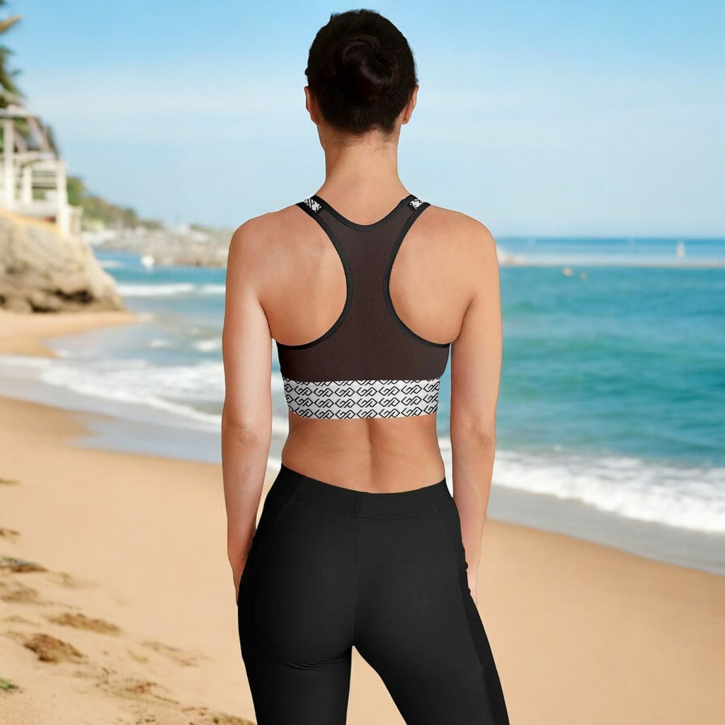 Mesh Padded Sports Bra