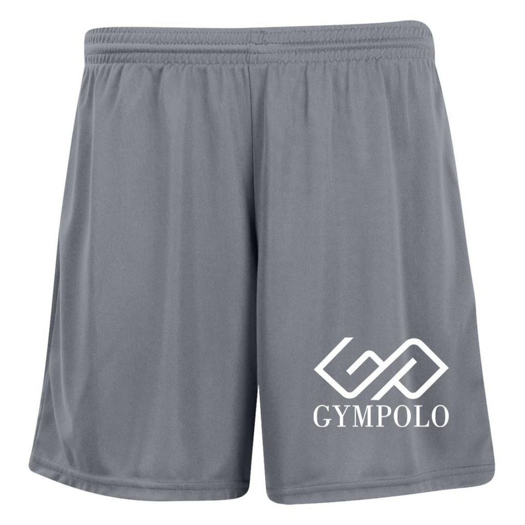 GYMPOLO-(PNG) 1423 Ladies' Moisture-Wicking 7 inch Inseam Training Shorts-GYMPOLO.COM