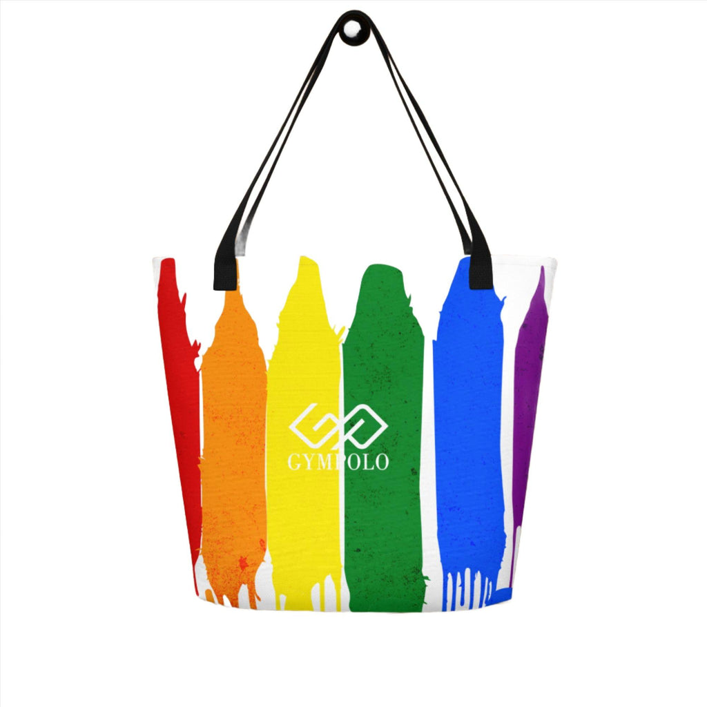 GYMPOLO RAINBOW Large Tote Bag