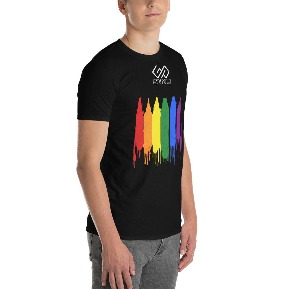 GYMPOLO RAINBOW Short-Sleeve T-Shirt-GYMPOLO.COM