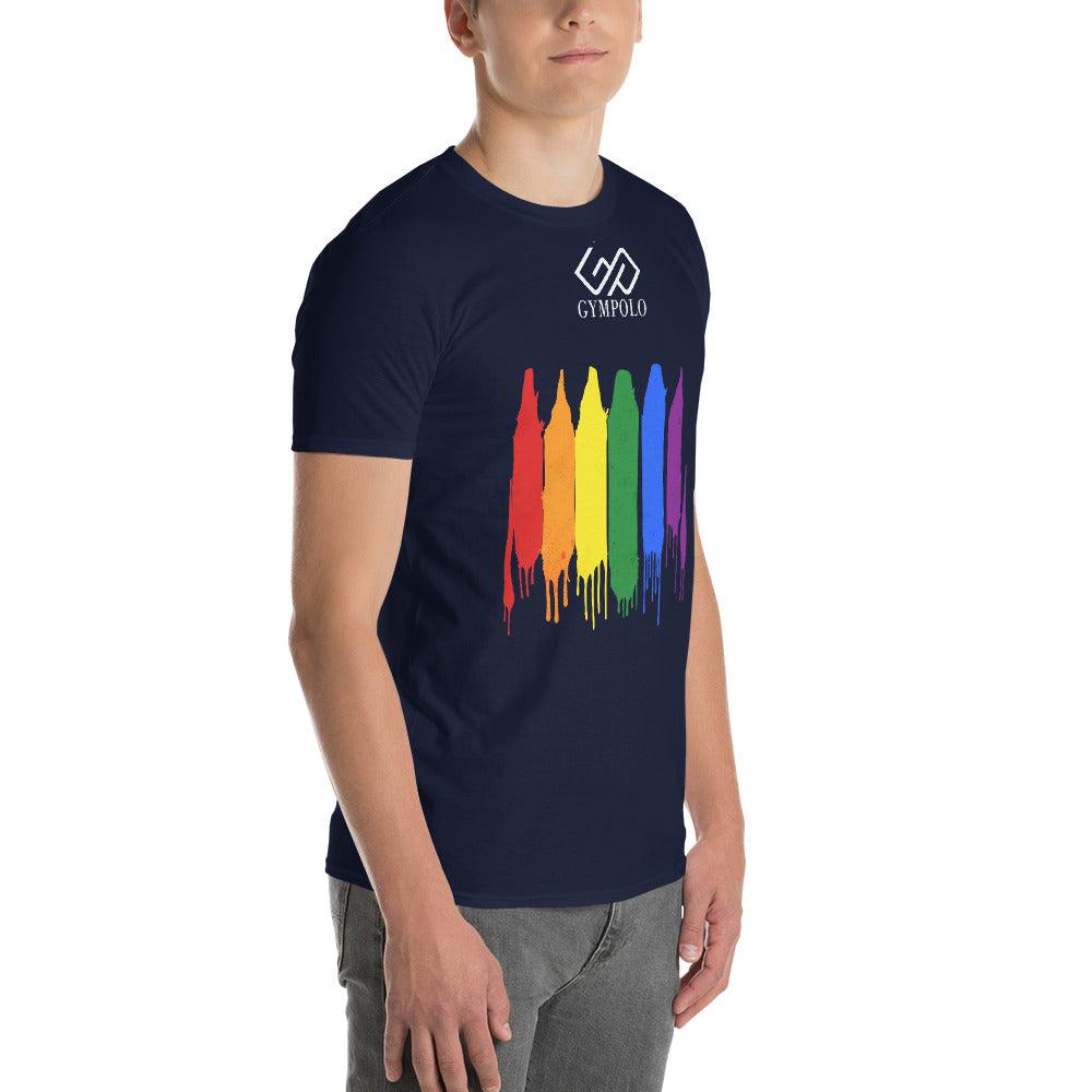 GYMPOLO RAINBOW Short-Sleeve T-Shirt-GYMPOLO.COM