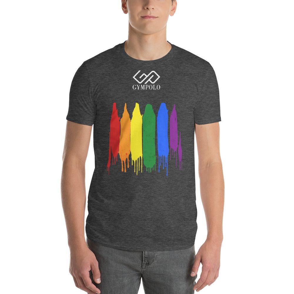 GYMPOLO RAINBOW Short-Sleeve T-Shirt-GYMPOLO.COM