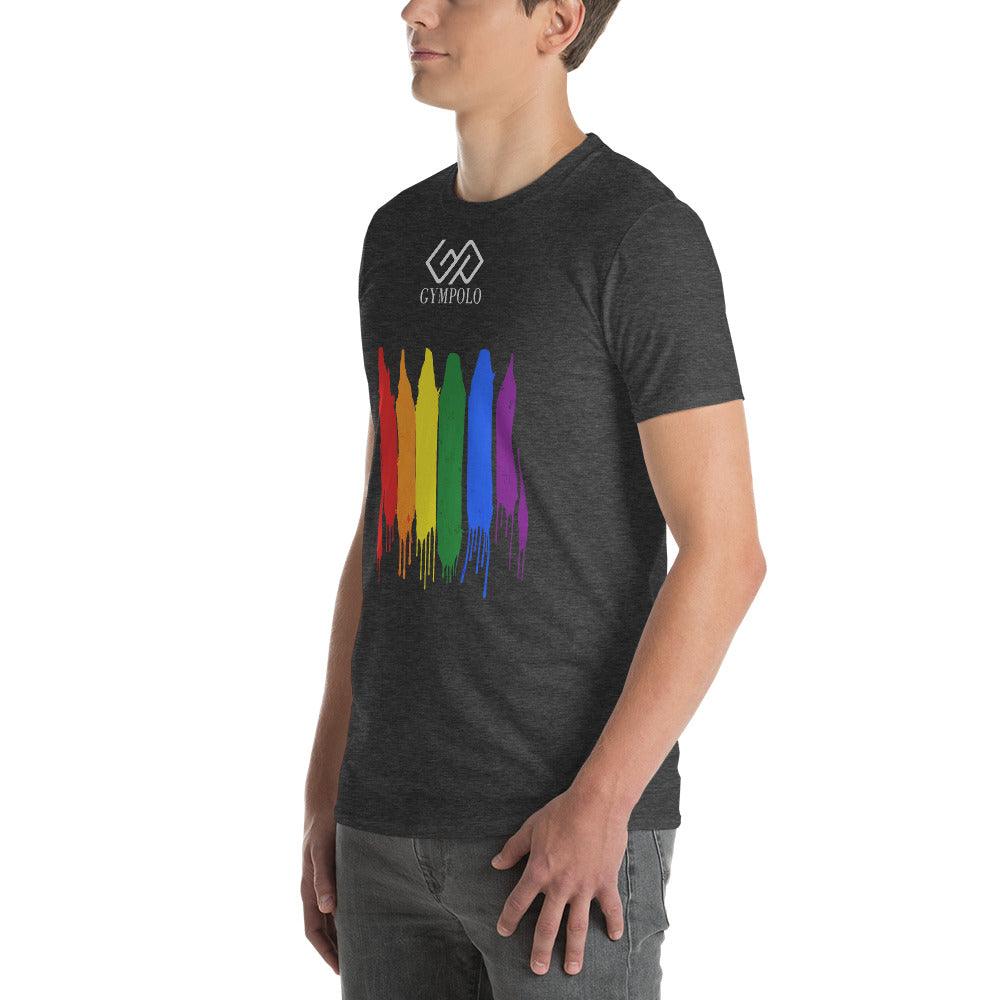 GYMPOLO RAINBOW Short-Sleeve T-Shirt-GYMPOLO.COM