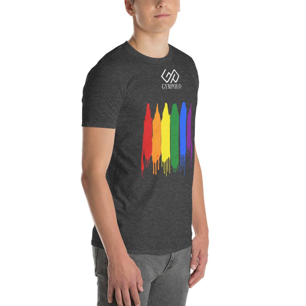 GYMPOLO RAINBOW Short-Sleeve T-Shirt-GYMPOLO.COM