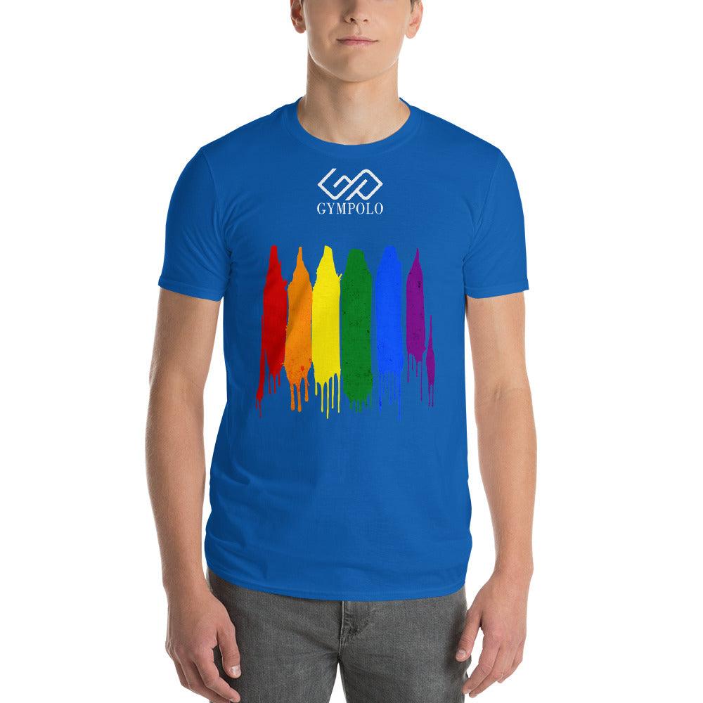 GYMPOLO RAINBOW Short-Sleeve T-Shirt-GYMPOLO.COM