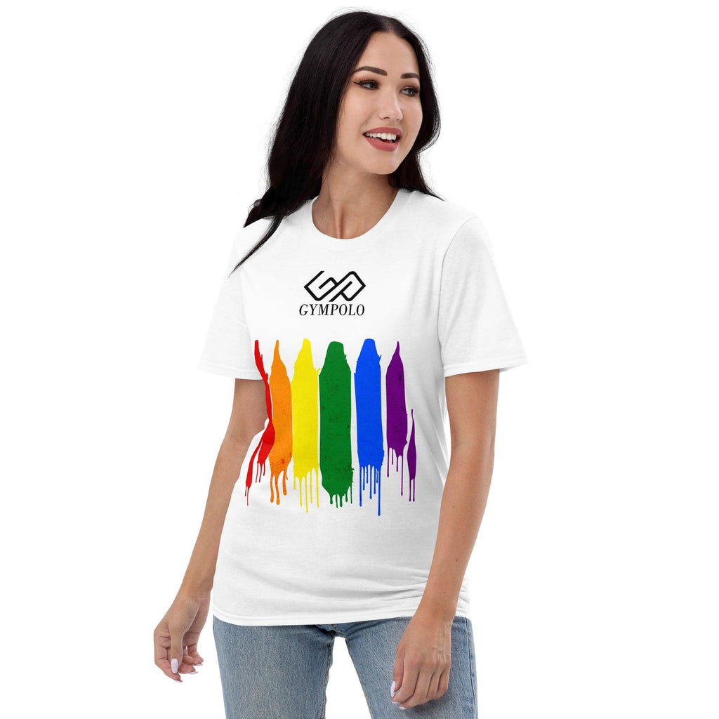 GYMPOLO RAINBOW Short-Sleeve T-Shirt-GYMPOLO.COM