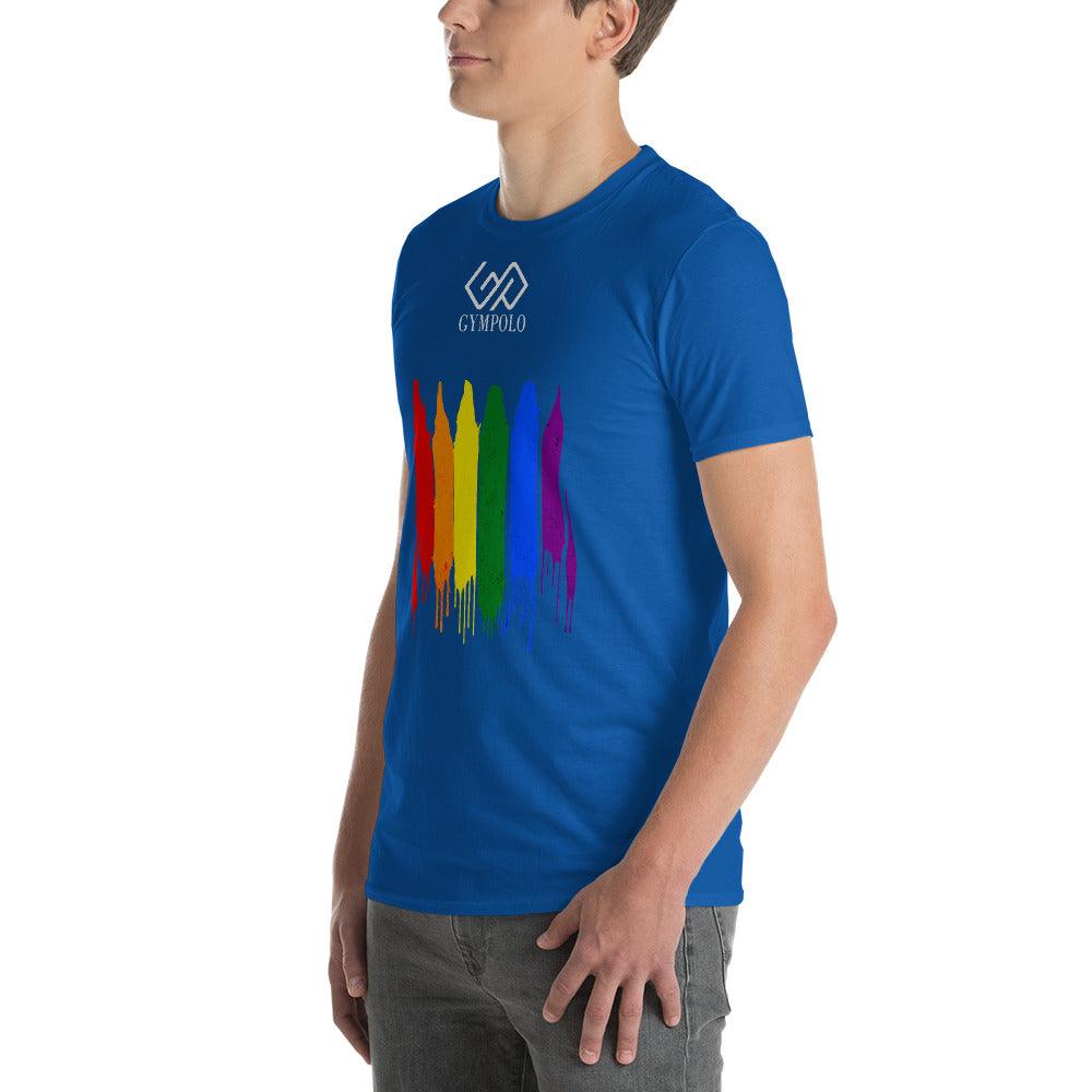 GYMPOLO RAINBOW Short-Sleeve T-Shirt-GYMPOLO.COM