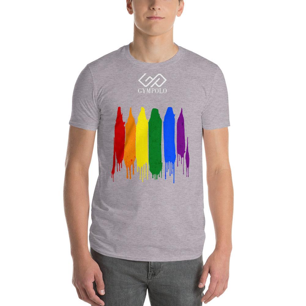 GYMPOLO RAINBOW Short-Sleeve T-Shirt-GYMPOLO.COM