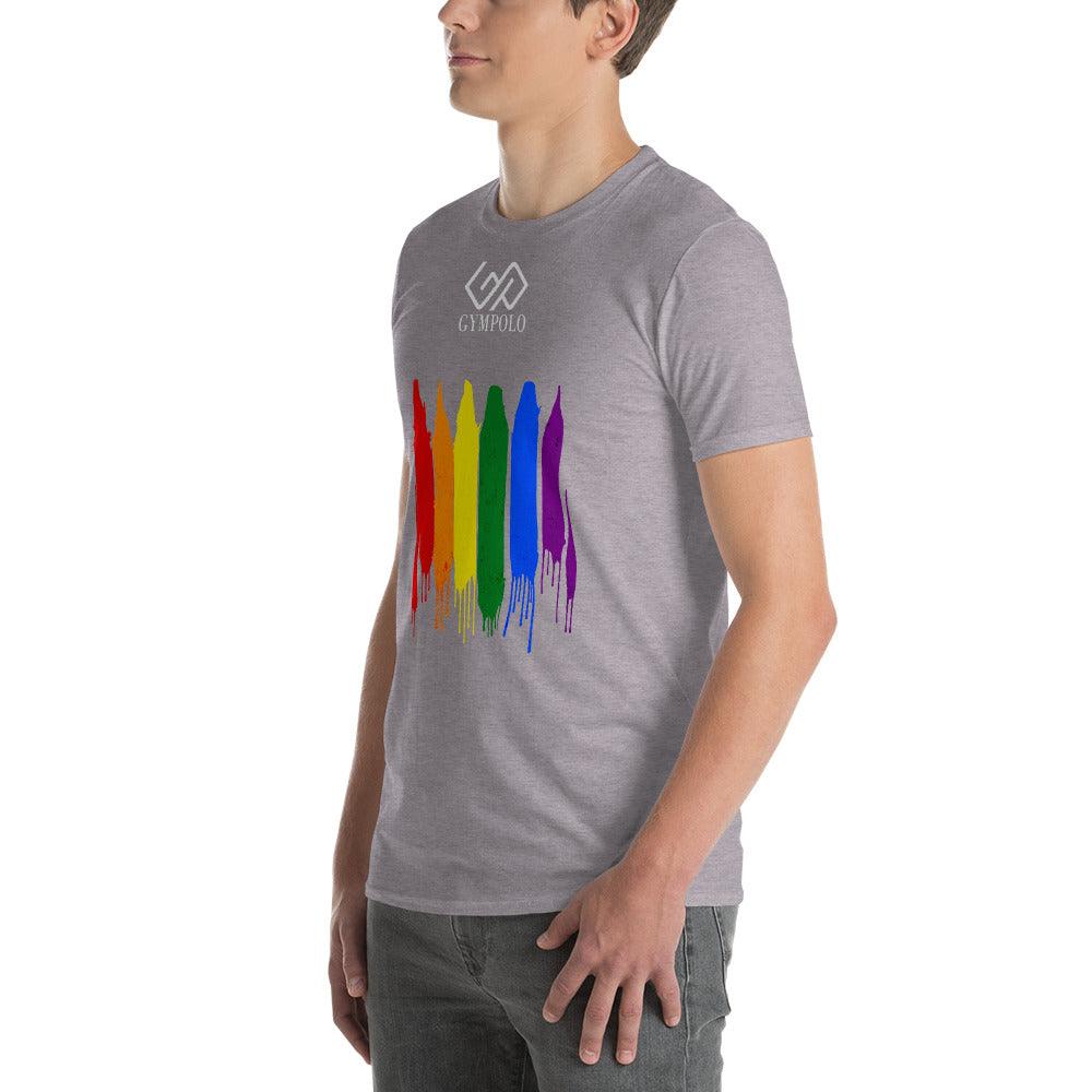 GYMPOLO RAINBOW Short-Sleeve T-Shirt-GYMPOLO.COM