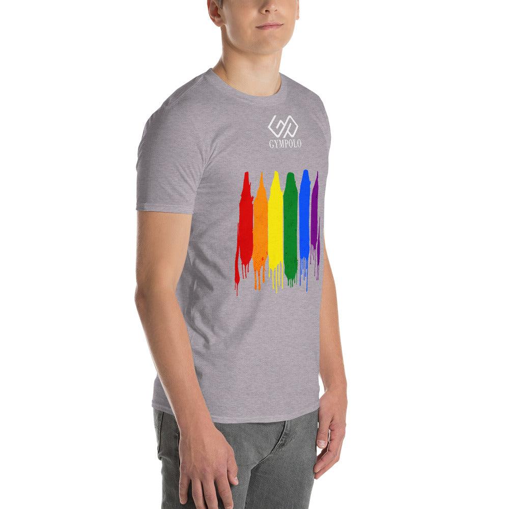 GYMPOLO RAINBOW Short-Sleeve T-Shirt-GYMPOLO.COM