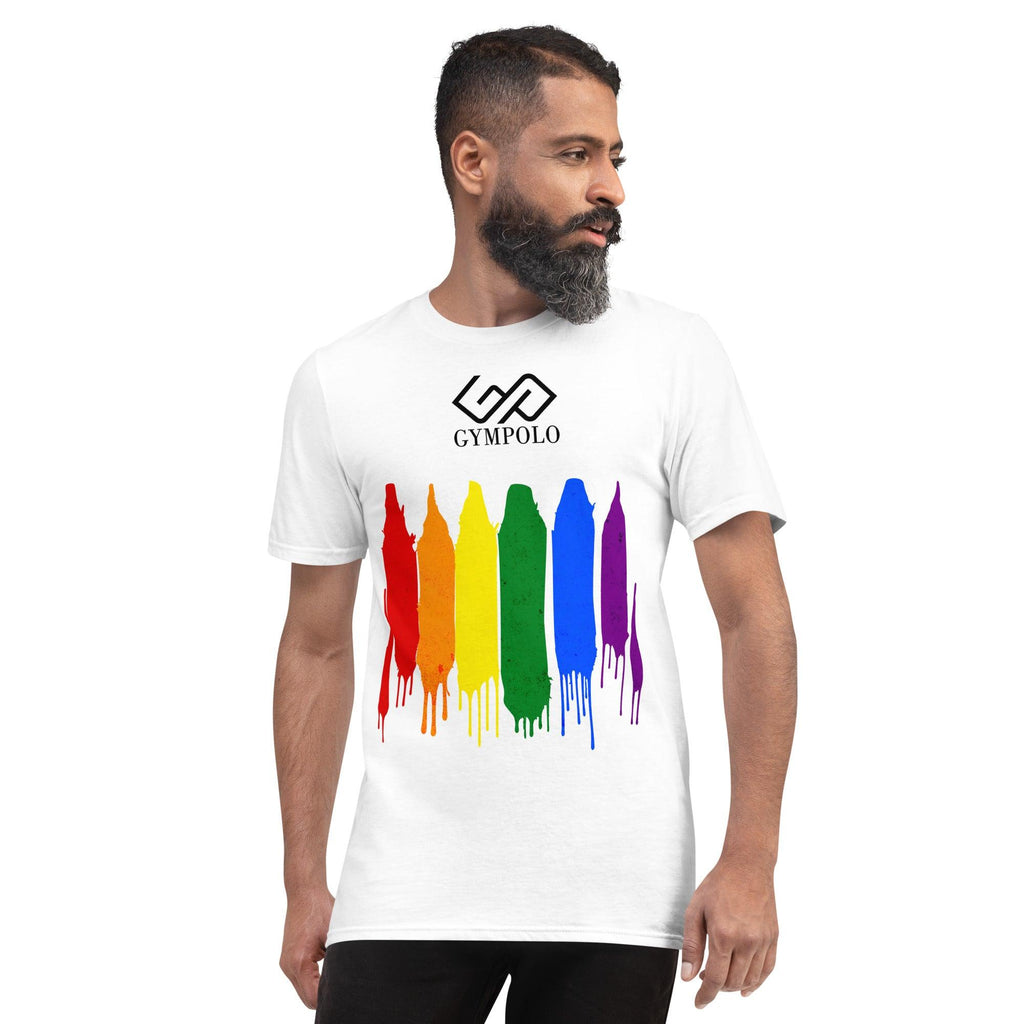 GYMPOLO RAINBOW Short-Sleeve T-Shirt-GYMPOLO.COM