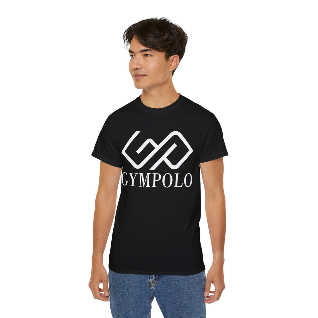 GYMPOLO Unisex Ultra Cotton Tee - Black Color-GYMPOLO.COM