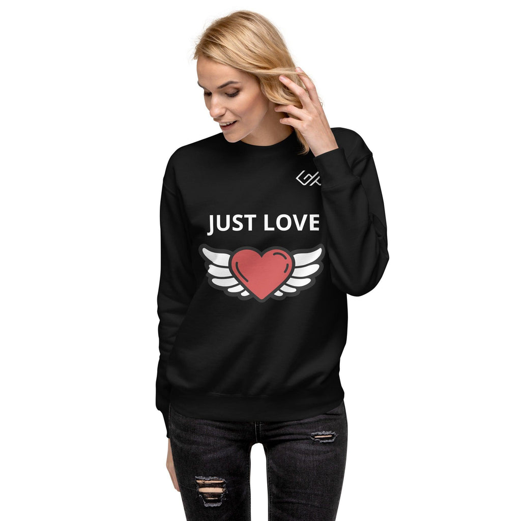 JUST LOVE Unisex Premium Sweatshirt-GYMPOLO.COM