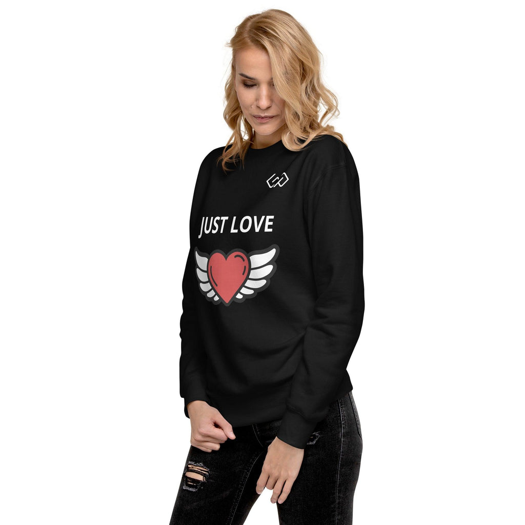 JUST LOVE Unisex Premium Sweatshirt-GYMPOLO.COM