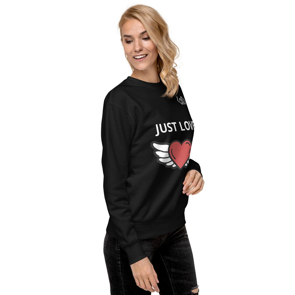 JUST LOVE Unisex Premium Sweatshirt-GYMPOLO.COM