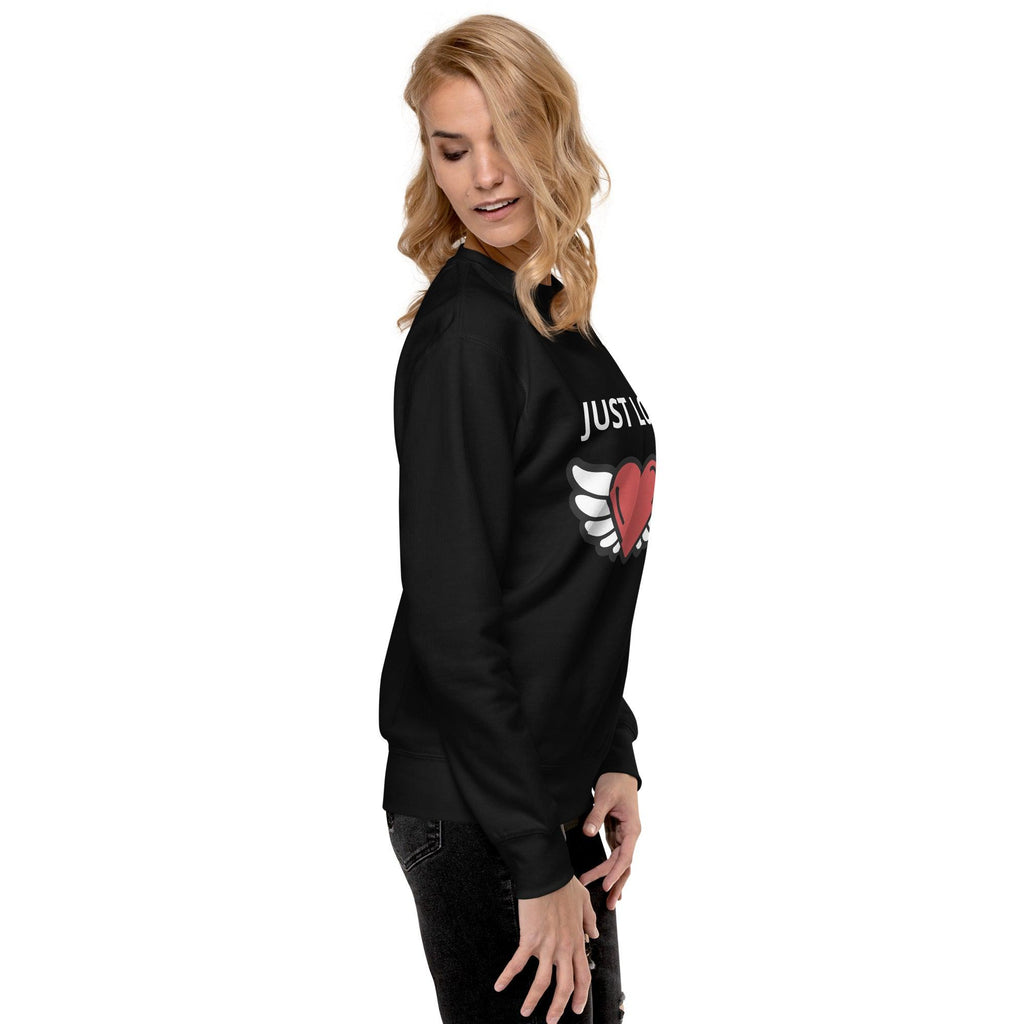 JUST LOVE Unisex Premium Sweatshirt-GYMPOLO.COM