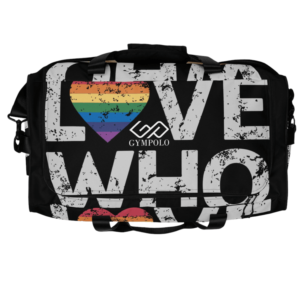 Love Who You Want Duffle bag-GYMPOLO.COM