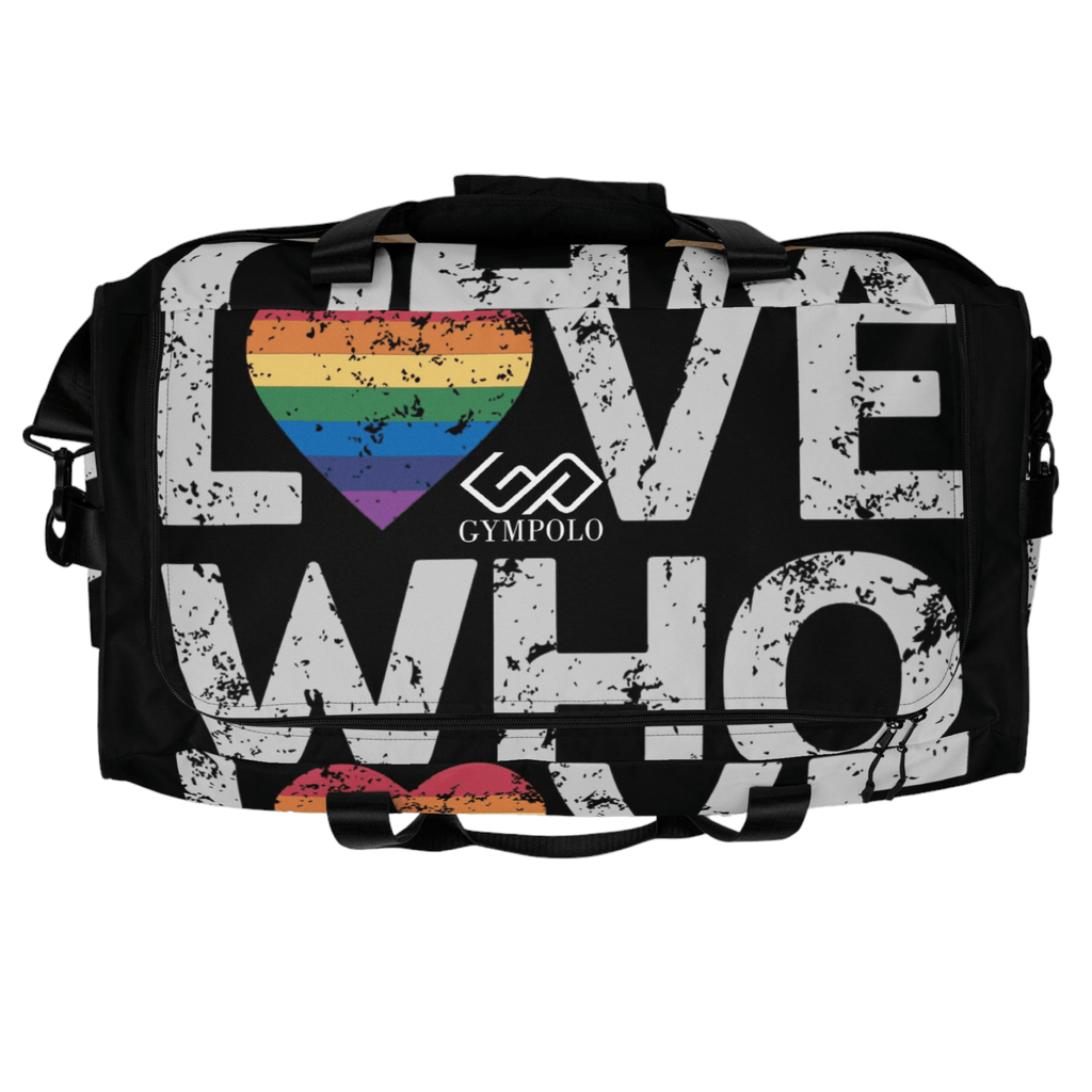 Love Who You Want Duffle bag-GYMPOLO.COM