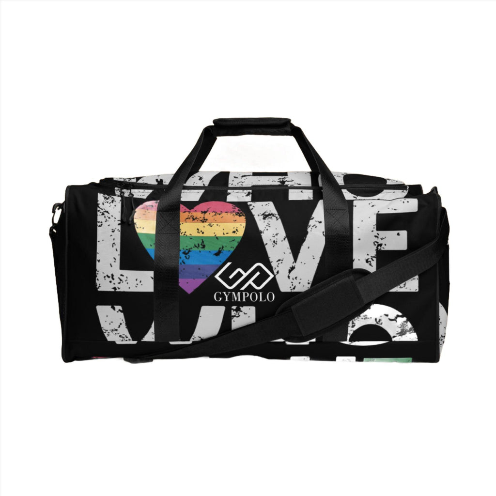 Love Who You Want Duffle bag-GYMPOLO.COM