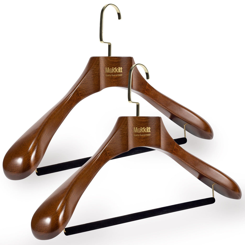 MAKKITT Luxury Wooden Hangers (Set of 2)-GYMPOLO.COM