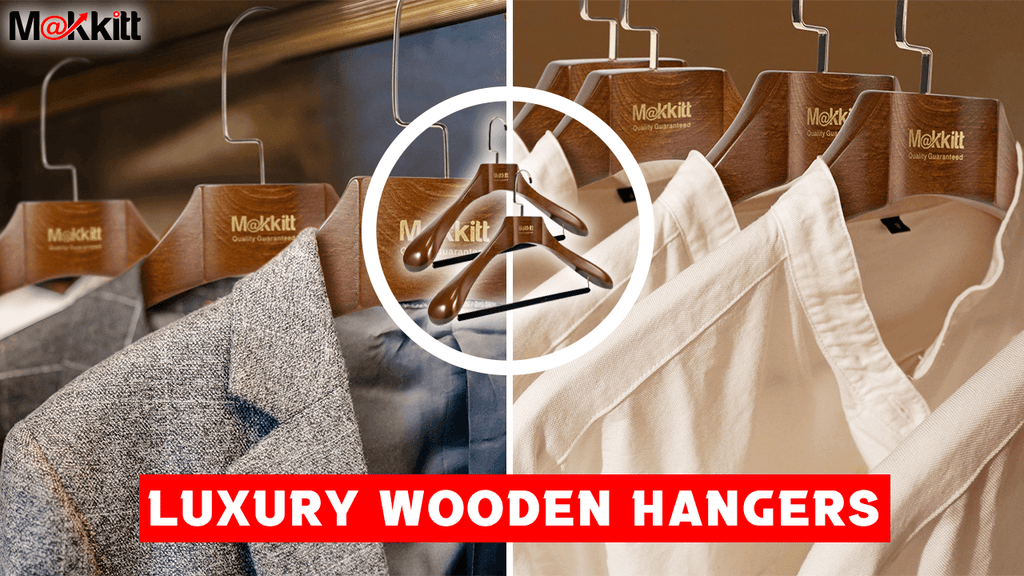 MAKKITT Luxury Wooden Hangers (Set of 2)-GYMPOLO.COM