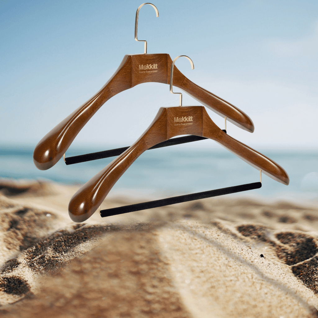 MAKKITT Luxury Wooden Hangers (Set of 2)-GYMPOLO.COM