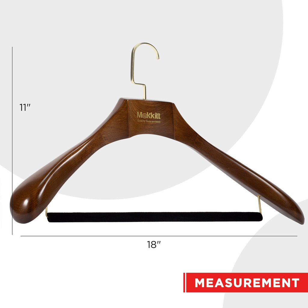 MAKKITT Luxury Wooden Hangers (Set of 2)-GYMPOLO.COM