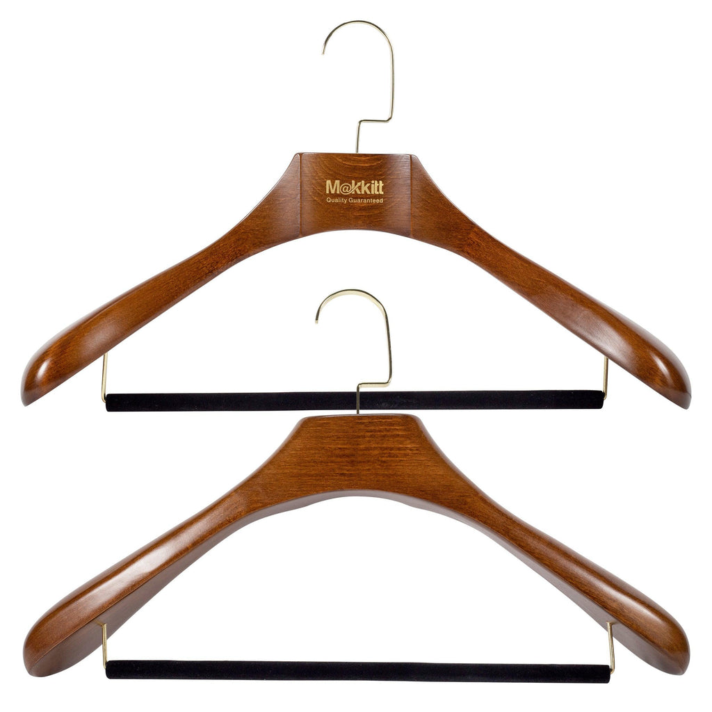 MAKKITT Luxury Wooden Hangers (Set of 2)-GYMPOLO.COM