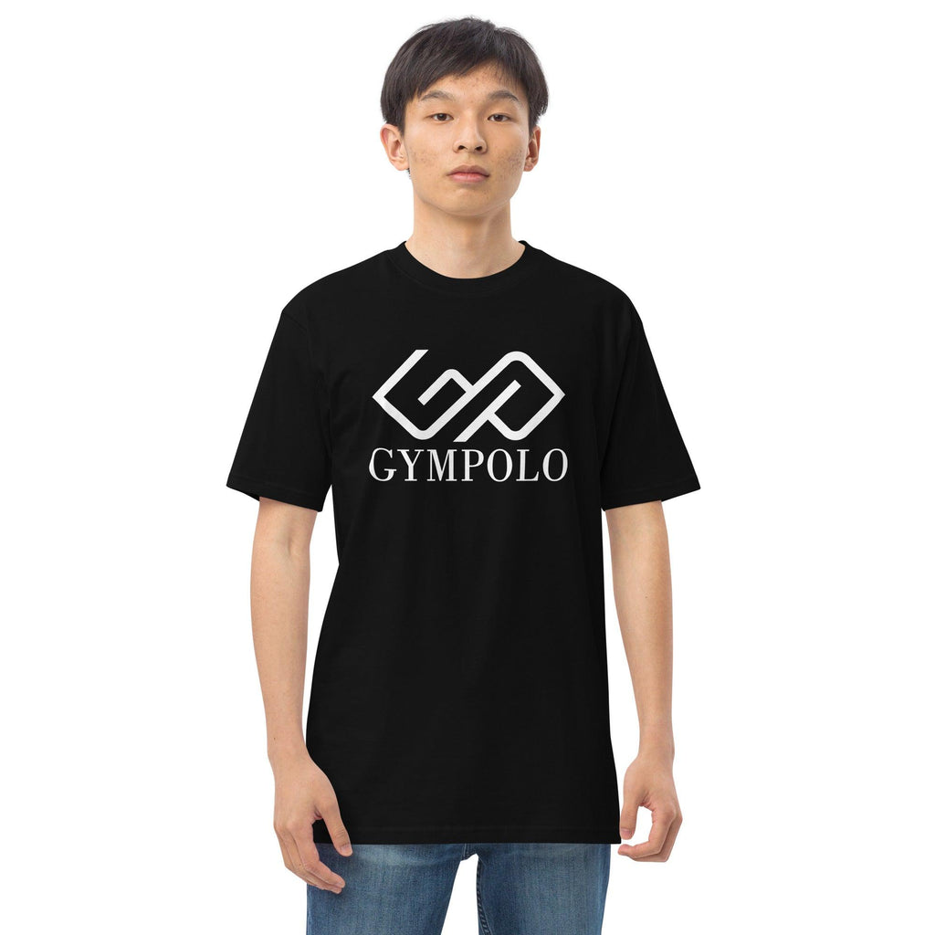 GYMPOLO Men’s premium heavyweight tee-GYMPOLO.COM