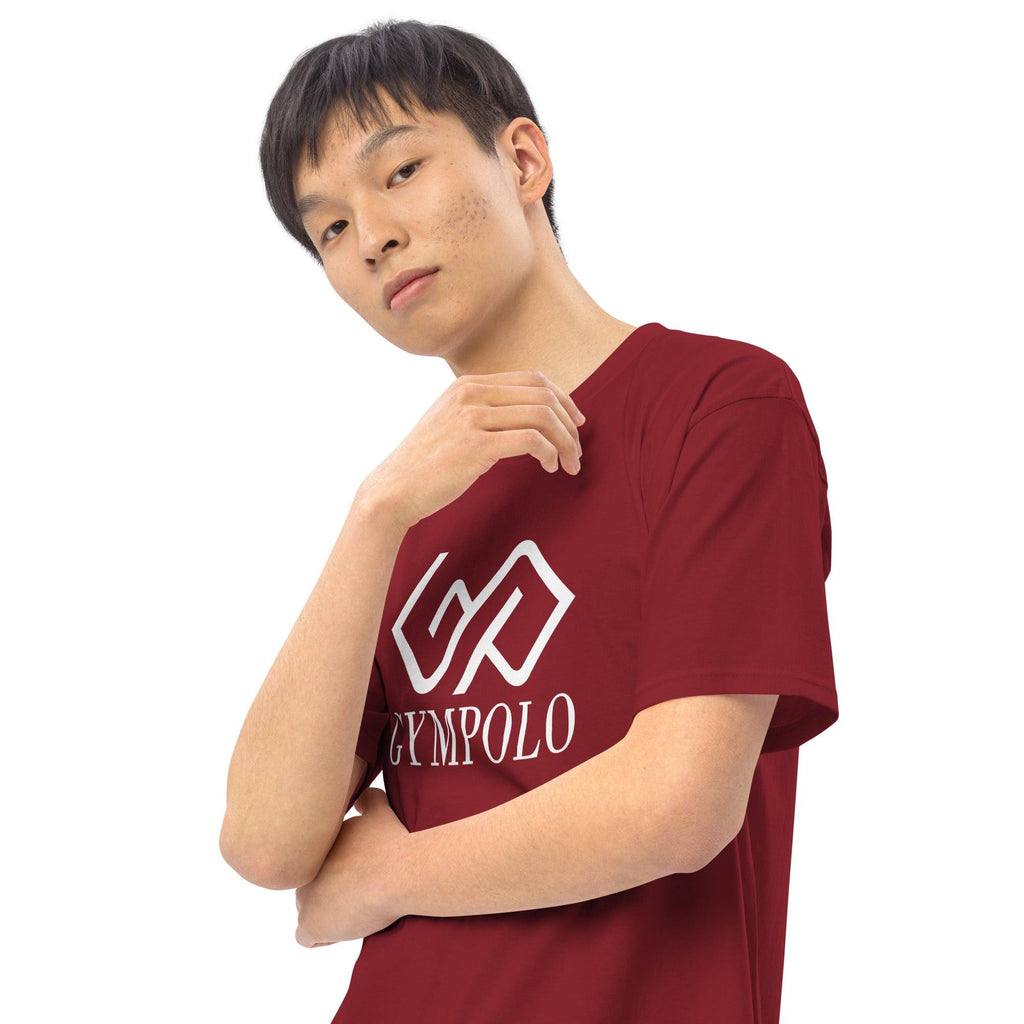 GYMPOLO Men’s premium heavyweight tee-GYMPOLO.COM