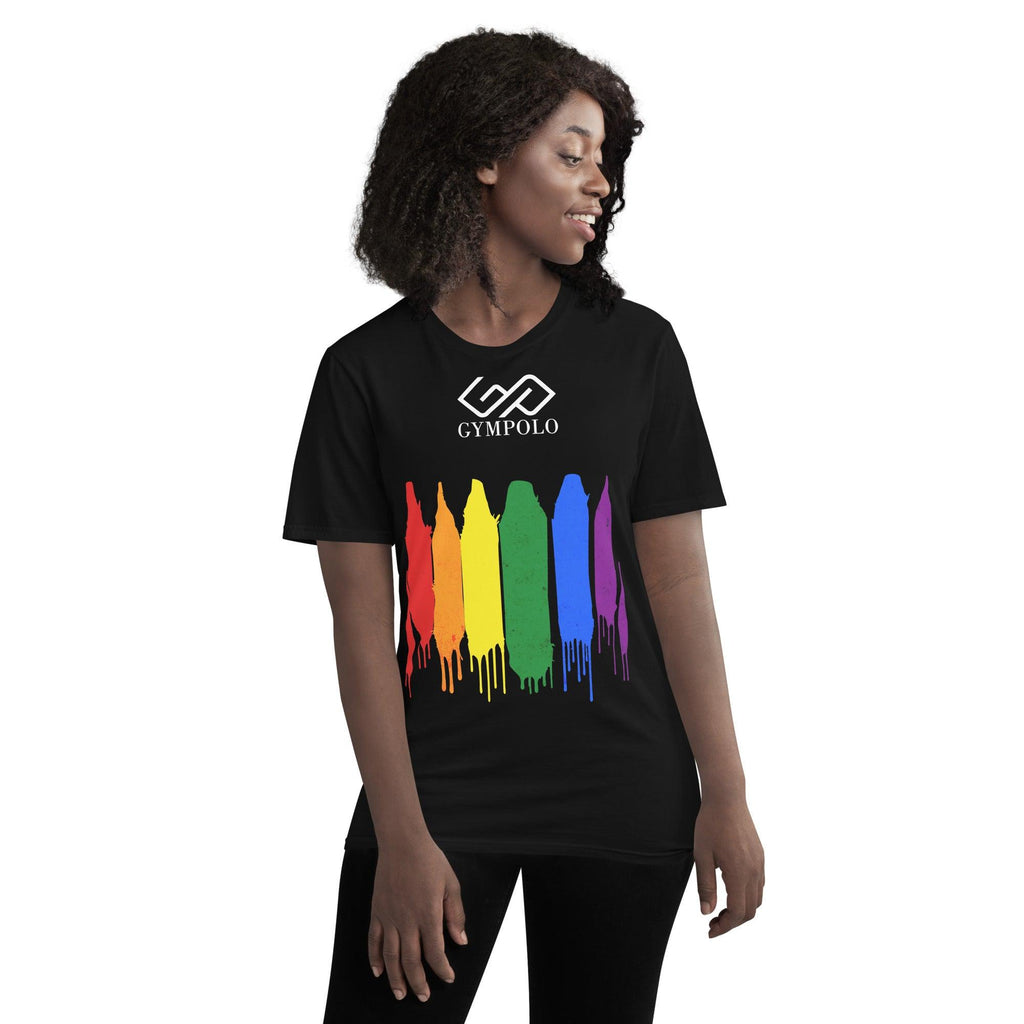 GYMPOLO RAINBOW Short-Sleeve T-Shirt-GYMPOLO.COM