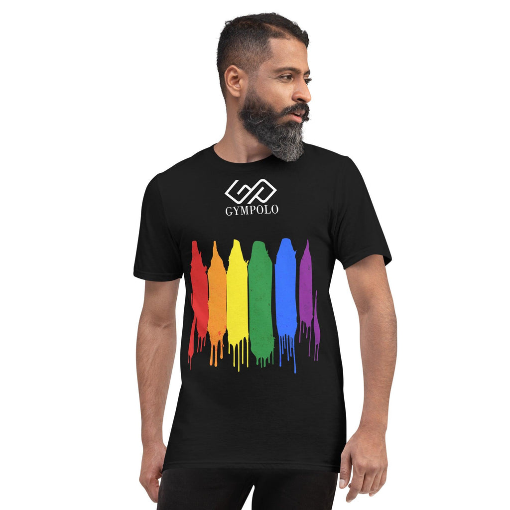 GYMPOLO RAINBOW Short-Sleeve T-Shirt-GYMPOLO.COM