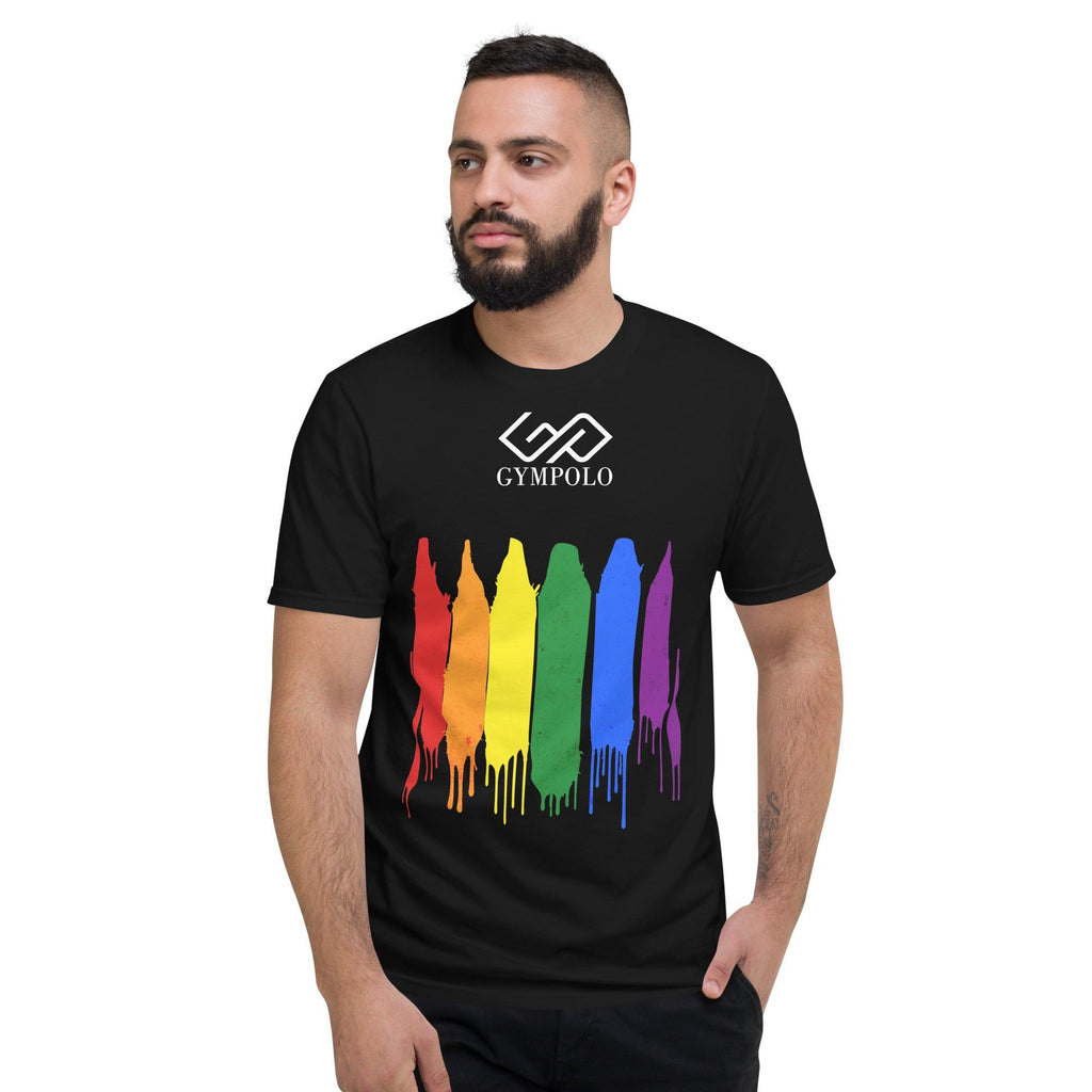 GYMPOLO RAINBOW Short-Sleeve T-Shirt-GYMPOLO.COM