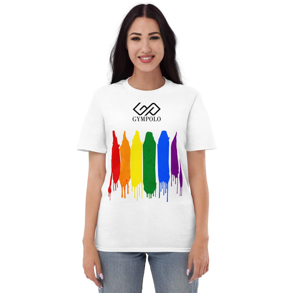 GYMPOLO RAINBOW Short-Sleeve T-Shirt-GYMPOLO.COM