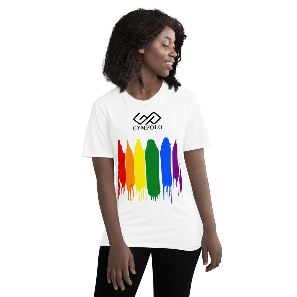 GYMPOLO RAINBOW Short-Sleeve T-Shirt-GYMPOLO.COM