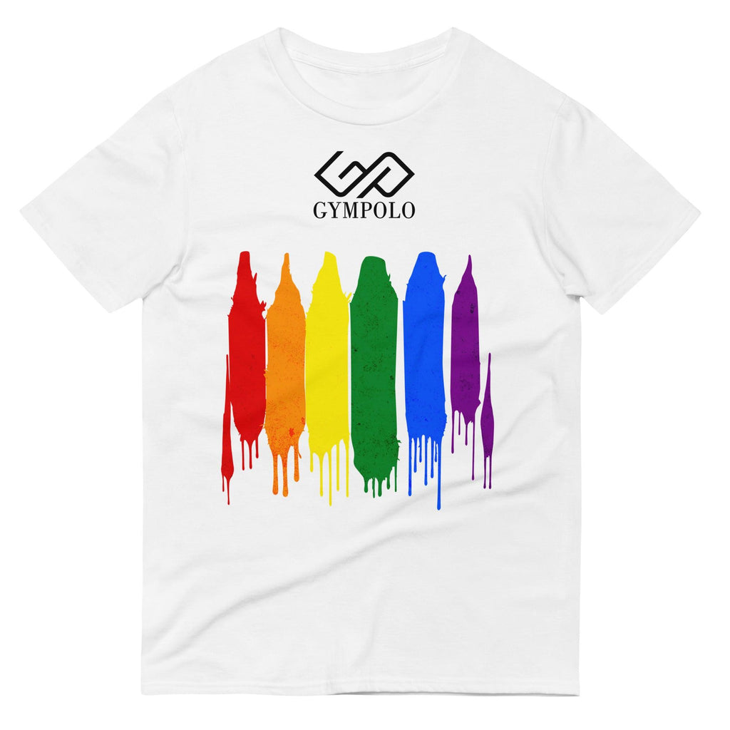 GYMPOLO RAINBOW Short-Sleeve T-Shirt-GYMPOLO.COM