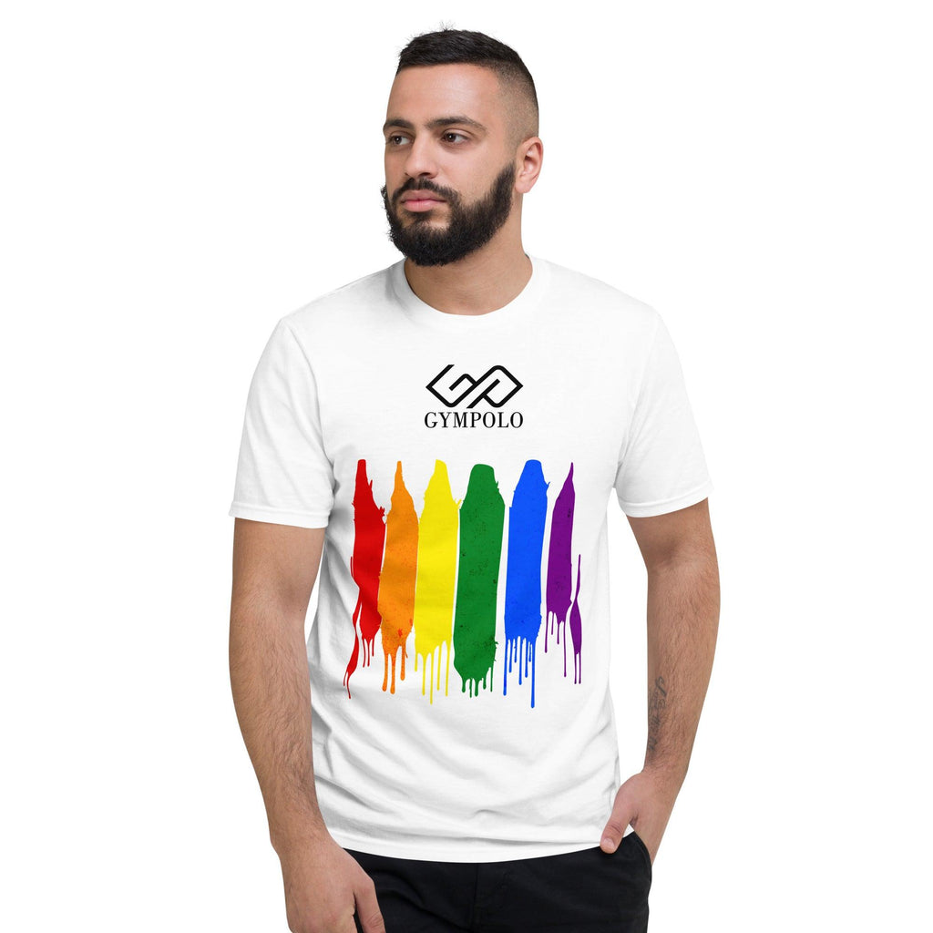 GYMPOLO RAINBOW Short-Sleeve T-Shirt-GYMPOLO.COM