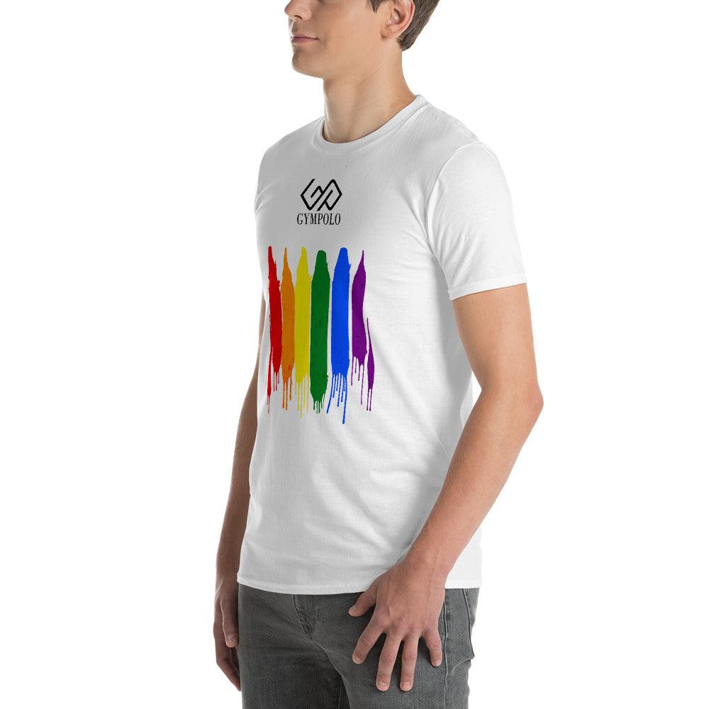 GYMPOLO RAINBOW Short-Sleeve T-Shirt-GYMPOLO.COM